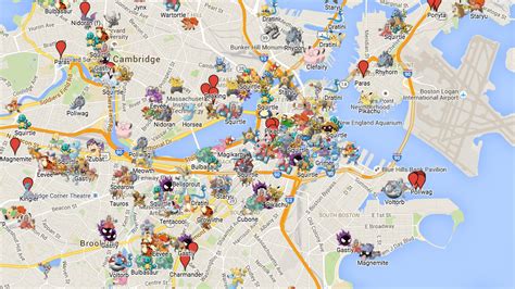 pokemon go map location.